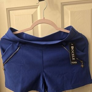 Docele Women's Athletic Blue Shorts